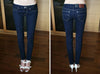 spring and autumn cotton office brand lades female women girls low waist stretch pencil pants jeans clothes