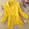 new suit spring and summer new Slim lace stitching women suit jacket career xxxl plus size