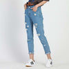ripped jeans for women hole Women jeans boyfriend jeans for woman Loose size hole denim pants vintage high waist jeans femme