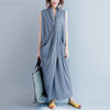 robe Maxi Dress Casual Sleeveless  Beach Women Asymmetric Cross V-Neck Sleeveless Maxi Dress Robe plus size dress 2023