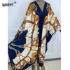 robes de cocktail  Women V-Neck Long Dress  Muslim Pakistani Marocain Elegante African Lslanm Holiday Batwing Sleeve Silk Robe