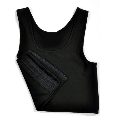 s-2xl plus size Crop Top Buckle Tank Top Corset Undershirt Chest Breast Binder Trans GL Lesbian Tomboy Cosplay Vest Tops