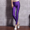 shiny spandex leggings women's black red lycra polyester women leggings colors neon spandex leggings high waist stretch skinny
