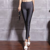 shiny spandex leggings women's black red lycra polyester women leggings colors neon spandex leggings high waist stretch skinny