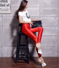 shiny spandex leggings women's black red lycra polyester women leggings colors neon spandex leggings high waist stretch skinny