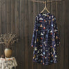 spring and summer women long blouse shirt aesthetic printed letter tops thin cotton linen korean clothes three quarter blusas