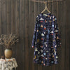 spring and summer women long blouse shirt aesthetic printed letter tops thin cotton linen korean clothes three quarter blusas