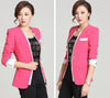 spring autumn blazer jacket for woman vintage design long-sleeve blazer suit female 4XL