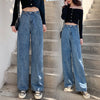 streetwear high waist women's jeans woman girls women wide leg pants trousers female trousers denim bagge mom jeans