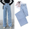 streetwear high waist women's jeans woman girls women wide leg pants trousers female trousers denim bagge mom jeans