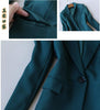suits women clothes autumn egelant office lady blazer and formal wear two piece skirt set uniform green