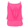 summer sleeveless ruffle shirt tops candy color female chiffon blouse shirt women clothing WS9246t