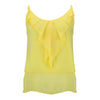 summer sleeveless ruffle shirt tops candy color female chiffon blouse shirt women clothing WS9246t