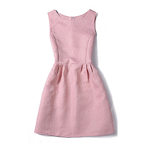 the new collection of spring summer autumn female stripe sleeveless solid color ball gown dress sundress Vestidos basic applicat