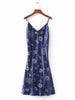 vintage sun moon print dress female summer  gothic casual loose sexy party dress streetwear Harajuku high waist strap dress