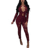 wine red white black pink women sexy lace long sleeve v-neck blazer set ladies blazers sets autumn clothing jacket pants