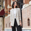 winter clothes Plaid suit women blazers and jackets Women's double-breasted blazer Suit women jacket blazer feminino