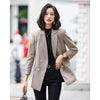 winter clothes Plaid suit women blazers and jackets Women's double-breasted blazer Suit women jacket blazer feminino
