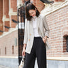 winter clothes Plaid suit women blazers and jackets Women's double-breasted blazer Suit women jacket blazer feminino