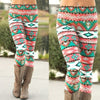 winter warm new Xmas Snowflake Reindeer New Arrival Women Printed Leggings Knitted Fashion Skinny Leggins Pants Women