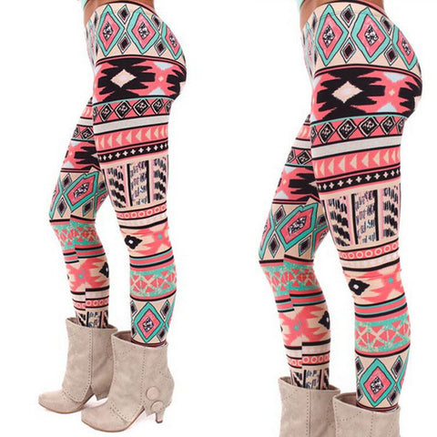 winter warm new Xmas Snowflake Reindeer New Arrival Women Printed Leggings Knitted Fashion Skinny Leggins Pants Women