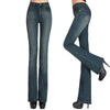 women Autumn Slim Fit Mid Waist Flare Jeans Plus Size Stretch Skinny Jeans Bell-Bottom Pants Denim Trousers Xxxl 4Xl 5Xl Xs 6Xl