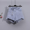 women Summer korean two piece set for women streetwear vest and see through mesh top and denim shorts set for women outfits 2022