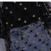 women Summer korean two piece set for women streetwear vest and see through mesh top and denim shorts set for women outfits 2022
