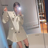 women blazer vest blazer set women blazer jacket coat top loose over sized black beige grey stylish