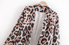 women euro style leopard pattern print open stitch blazer female pocket outwear suit office lady vintage chic casual tops  CT183