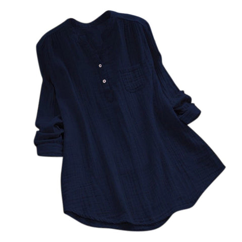 women's long sleeve 2022 shirts Women Stand Collar Long Sleeve Casual Loose Tunic Tops Shirt Blouse Fashion tops for women Cloth
