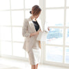 women's suits office  autumn winter Striped business 2 piece suit skirt top women's suit with a skirt blazer set ladies