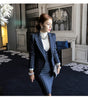 women's suits office  autumn winter Striped business 2 piece suit skirt top women's suit with a skirt blazer set ladies