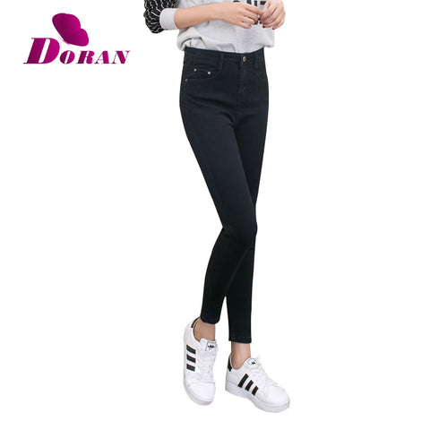 womens colored skinny jeans plus size women's jeans with high waist jeans black blue female Denim Pants Trousers Pencil Skinny